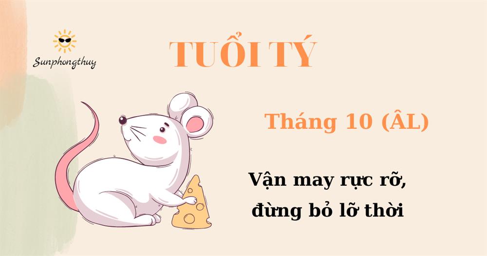 Tử vi tuổi Tí tháng 10/2022 Âm lịch